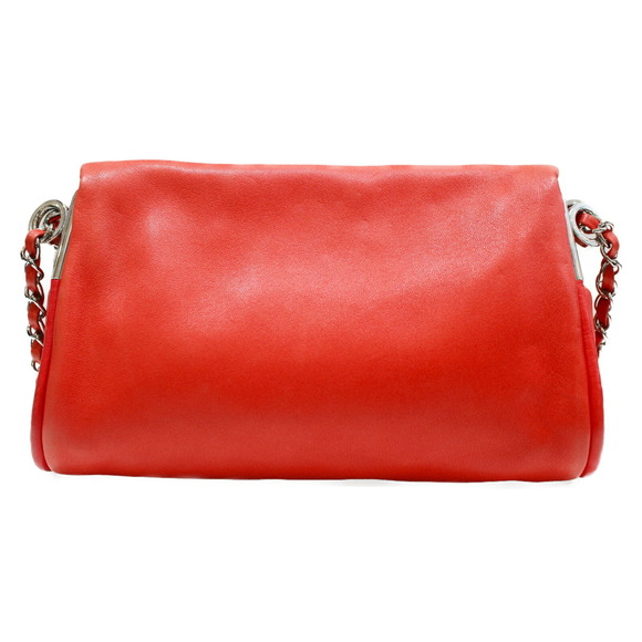 CHANEL Chain Shoulder Bag Side Coco Mark Salmon Pink Calfskin - Picture 4 of 8